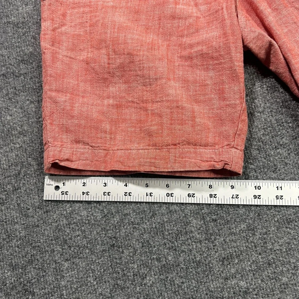 Banana Republic Men's 30x8 Dune‎ Red Cotton Chambray Shorts 794536 Summer